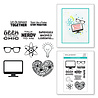 Spellbinders All Geek Clear Stamp (STP-073) (OUTLET) Spellbinders All Geek Clear Stamp (STP-073) (OUTLET)
