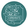 Spellbinders Framed Congrats Wax Seal Stamp (WS-010) (OUTLET) Spellbinders Framed Congrats Wax Seal Stamp (WS-010) (OUTLET)