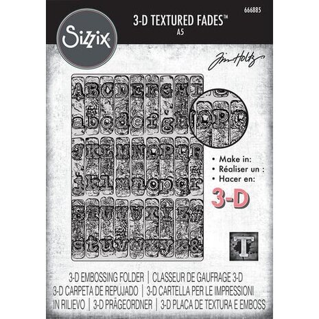 Sizzix 3D Texture Fades A5 Large Typewriter (666885) Sizzix 3D Texture Fades A5 Large Typewriter (666885)