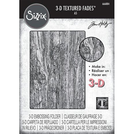 Sizzix 3D Texture Fades A5 Large Lumber (666884) Sizzix 3D Texture Fades A5 Large Lumber (666884)