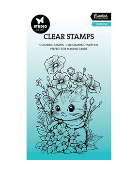 Studio Light Essentials Clear Stamps Floral Cat (SL-ES-STAMP850) Studio Light Essentials Clear Stamps Floral Cat (SL-ES-STAMP850)
