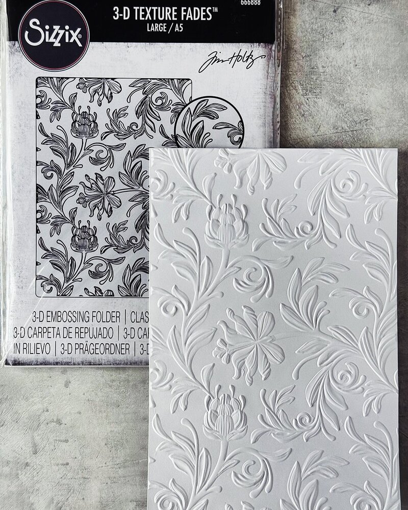 Sizzix 3D Texture Fades A5 Large Botanical (666888) Sizzix 3D Texture Fades A5 Large Botanical (666888)