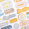 American Crafts Thickers Flower Child Phrase (47pcs) (34014152) (OUTLET) American Crafts Thickers Flower Child Phrase (47pcs) (34014152) (OUTLET)
