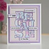 Creative Expressions Sue Wilson Craft Die & Stamp Big Bold Words Because (CEDSD008) (OUTLET) Creative Expressions Sue Wilson Craft Die & Stamp Big Bold Words Because (CEDSD008) (OUTLET)