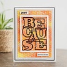 Creative Expressions Sue Wilson Craft Die & Stamp Big Bold Words Because (CEDSD008) (OUTLET) Creative Expressions Sue Wilson Craft Die & Stamp Big Bold Words Because (CEDSD008) (OUTLET)