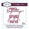 Creative Expressions Sue Wilson Craft Die Mini Expressions Duos New Beginnings (CEDME093) (OUTLET) Creative Expressions Sue Wilson Craft Die Mini Expressions Duos New Beginnings (CEDME093) (OUTLET)