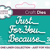 Creative Expressions Craft Dies One-Liner Collection Just For You (CEDSE010) (OUTLET) Creative Expressions Craft Dies One-Liner Collection Just For You (CEDSE010) (OUTLET)
