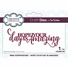 Creative Expressions Sue Wilson Craft Die Mini Expressions Hope Your Day Is Amazing (CEDME108) (OUTLET) Creative Expressions Sue Wilson Craft Die Mini Expressions Hope Your Day Is Amazing (CEDME108) (OUTLET)