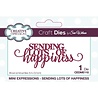 Creative Expressions Sue Wilson Craft Die Mini Expressions Sending Lots Of Happiness (CEDME110) (OUTLET) Creative Expressions Sue Wilson Craft Die Mini Expressions Sending Lots Of Happiness (CEDME110) (OUTLET)