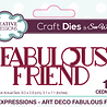 Creative Expressions Sue Wilson Craft Die Mini Expressions Art Deco Fabulous Friend (CEDME145) (OUTLET) Creative Expressions Sue Wilson Craft Die Mini Expressions Art Deco Fabulous Friend (CEDME145) (OUTLET)