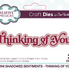 Creative Expressions Sue Wilson Craft Die Mini Shadowed Sentiments Thinking Of You (CEDSS037) (OUTLET) Creative Expressions Sue Wilson Craft Die Mini Shadowed Sentiments Thinking Of You (CEDSS037) (OUTLET)