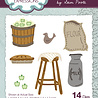 Creative Expressions Sam Poole Craft Die Rustic Homestead Kitchen Stool Set (CEDSP032) (OUTLET) Creative Expressions Sam Poole Craft Die Rustic Homestead Kitchen Stool Set (CEDSP032) (OUTLET)