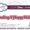Creative Expressions Sue Wilson Craft Die Mini Shadowed Sentiments Sending A Happy Hello (CEDSS044) (OUTLET) Creative Expressions Sue Wilson Craft Die Mini Shadowed Sentiments Sending A Happy Hello (CEDSS044) (OUTLET)