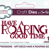 Creative Expressions Sue Wilson Craft Die Mini Expressions Art Deco Have A Roaring Good Time (CEDME147) (OUTLET) Creative Expressions Sue Wilson Craft Die Mini Expressions Art Deco Have A Roaring Good Time (CEDME147) (OUTLET)