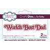 Creative Expressions Sue Wilson Craft Die Mini Shadowed Sentiments World's Best Dad (CEDSS046) (OUTLET) Creative Expressions Sue Wilson Craft Die Mini Shadowed Sentiments World's Best Dad (CEDSS046) (OUTLET)