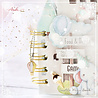 Memory Place Sheer Glitter Ribbon Snow & Vanilla (MP-61334) (OUTLET) Memory Place Sheer Glitter Ribbon Snow & Vanilla (MP-61334) (OUTLET)