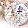Memory Place Sheer Glitter Ribbon Blueberry & Skyblue (MP-61332) (OUTLET) Memory Place Sheer Glitter Ribbon Blueberry & Skyblue (MP-61332) (OUTLET)