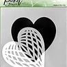 Picket Fence Studios Spliced Heart Stencil (SC-166) (OUTLET) Picket Fence Studios Spliced Heart Stencil (SC-166) (OUTLET)