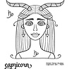 Picket Fence Studios Capricorn Girl 4x6 Inch Clear Stamps (HG-111) (OUTLET) Picket Fence Studios Capricorn Girl 4x6 Inch Clear Stamps (HG-111) (OUTLET)