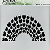 Picket Fence Studios Rainbow of Hearts 6x6 Inch Stencil (SC-270) (OUTLET) Picket Fence Studios Rainbow of Hearts 6x6 Inch Stencil (SC-270) (OUTLET)
