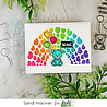 Picket Fence Studios Rainbow of Hearts 6x6 Inch Stencil (SC-270) (OUTLET) Picket Fence Studios Rainbow of Hearts 6x6 Inch Stencil (SC-270) (OUTLET)