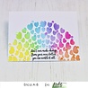 Picket Fence Studios Rainbow of Hearts 6x6 Inch Stencil (SC-270) (OUTLET) Picket Fence Studios Rainbow of Hearts 6x6 Inch Stencil (SC-270) (OUTLET)