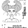 Picket Fence Studios Taurus Girl 4x6 Inch Clear Stamps (HG-106) (OUTLET) Picket Fence Studios Taurus Girl 4x6 Inch Clear Stamps (HG-106) (OUTLET)