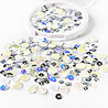 Picket Fence Studios White Bottlecap Flowers Sequin Mix (SQ-151) (OUTLET) Picket Fence Studios White Bottlecap Flowers Sequin Mix (SQ-151) (OUTLET)