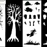 Picket Fence Studios Slim Line Welcome to the Graveyard 4x10 Inch Blending Stencil (2pcs) (SC-326) (OUTLET) Picket Fence Studios Slim Line Welcome to the Graveyard 4x10 Inch Blending Stencil (2pcs) (SC-326) (OUTLET)