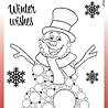 Woodware Big Bubble Snowman Clear Stamps (JGS819) (OUTLET) Woodware Big Bubble Snowman Clear Stamps (JGS819) (OUTLET)