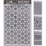 Ciao Bella Papercrafting Stencil Mix Triple Layer Set #001 (MD001)