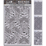Ciao Bella Papercrafting Stencil Mix Triple Layer Set #003 (MD003)