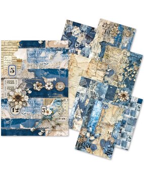 Ciao Bella Papercrafting Craftmix A5 Mixed Paper Pack Urban Blue Denim (MC002) Ciao Bella Papercrafting Craftmix A5 Mixed Paper Pack Urban Blue Denim (MC002)