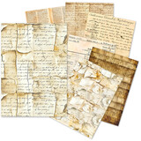 Ciao Bella Papercrafting Tissue Paper A5 Vintage Manuscript (ME001)