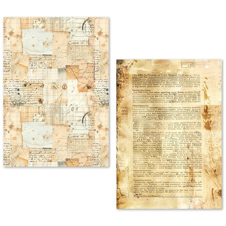 Ciao Bella Papercrafting Tissue Paper A5 Vintage Manuscript (ME001) Ciao Bella Papercrafting Tissue Paper A5 Vintage Manuscript (ME001)