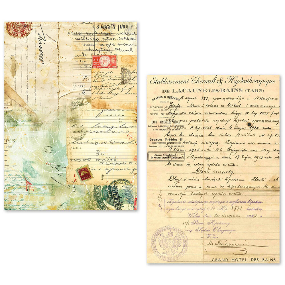 Ciao Bella Papercrafting Tissue Paper A5 Vintage Manuscript (ME001) Ciao Bella Papercrafting Tissue Paper A5 Vintage Manuscript (ME001)