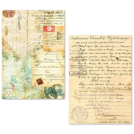 Ciao Bella Papercrafting Tissue Paper A5 Vintage Manuscript (ME001) Ciao Bella Papercrafting Tissue Paper A5 Vintage Manuscript (ME001)