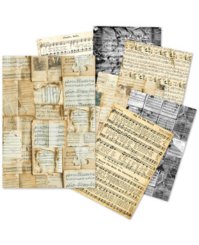 Ciao Bella Papercrafting Tissue Paper A5 Music Sheet (ME002) Ciao Bella Papercrafting Tissue Paper A5 Music Sheet (ME002)