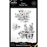 Arden Creative Studio Page Starters Botanical Clusters 01 4x6 Inch Clear Stamp Set (ACSCS0010)