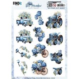 Berrie's Beauties Blue Meadow 3D Push Out Transport (SB11030)