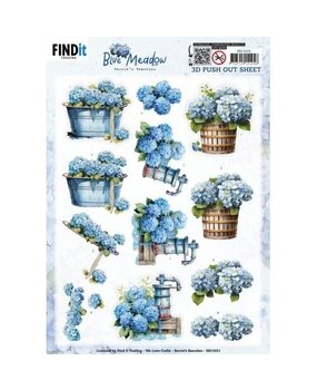 Berrie's Beauties Blue Meadow 3D Push Out Water Pump (SB11031)