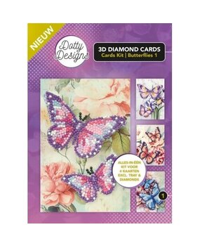 Find It Trading 3D Diamond Cards Kit Butterflies 1 (DDDCK001)