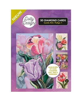 Find It Trading 3D Diamond Cards Kit Tulips 1 (DDDCK002)