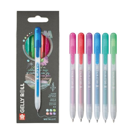 SAKURA Gelly Roll Gelpen Metallic Set (6pcs) (PXGBRAMET6) SAKURA Gelly Roll Gelpen Metallic Set (6pcs) (PXGBRAMET6)