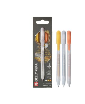 SAKURA Gelly Roll Gelpen Metallic Set Silver Gold Copper (3pcs) (PXGBRAMET3B) SAKURA Gelly Roll Gelpen Metallic Set Silver Gold Copper (3pcs) (PXGBRAMET3B)