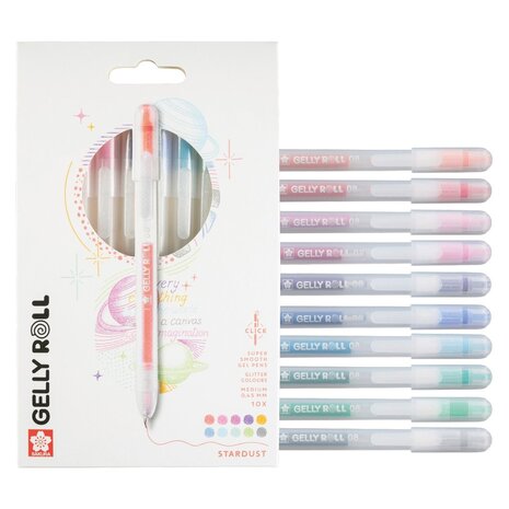 SAKURA Gelly Roll Gelpen Stardust Set (10pcs) (PXGBRASTA10) SAKURA Gelly Roll Gelpen Stardust Set (10pcs) (PXGBRASTA10)