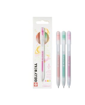 SAKURA Gelly Roll Gelpen Stardust Set Orange Pink Emerald (3pcs) (PXGBRASTA3B) SAKURA Gelly Roll Gelpen Stardust Set Orange Pink Emerald (3pcs) (PXGBRASTA3B)
