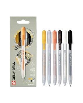 SAKURA Gelly Roll Gelpen Special Mix Set (6pcs) (PXGBRAMIX6) SAKURA Gelly Roll Gelpen Special Mix Set (6pcs) (PXGBRAMIX6)