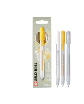 SAKURA Gelly Roll Gelpen Special Mix Set Silver Gold White (3pcs) (PXGBRAMIX3A) SAKURA Gelly Roll Gelpen Special Mix Set Silver Gold White (3pcs) (PXGBRAMIX3A)