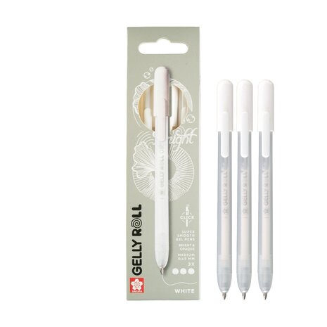 SAKURA Gelly Roll Gelpen Classic Set White (3pcs) (PXGBRAWH3A)